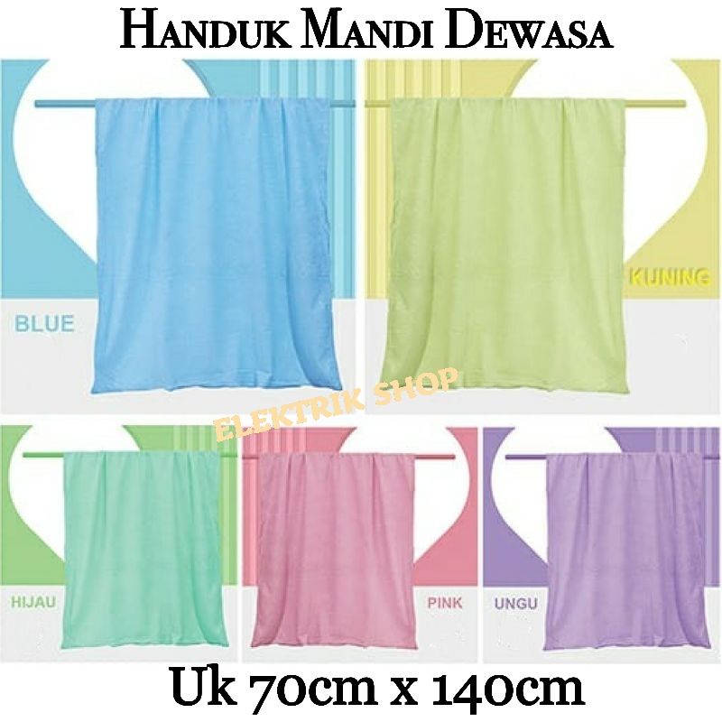 HANDUK MANDI DEWASA 70CM x 140CM BAHAN LEMBUT