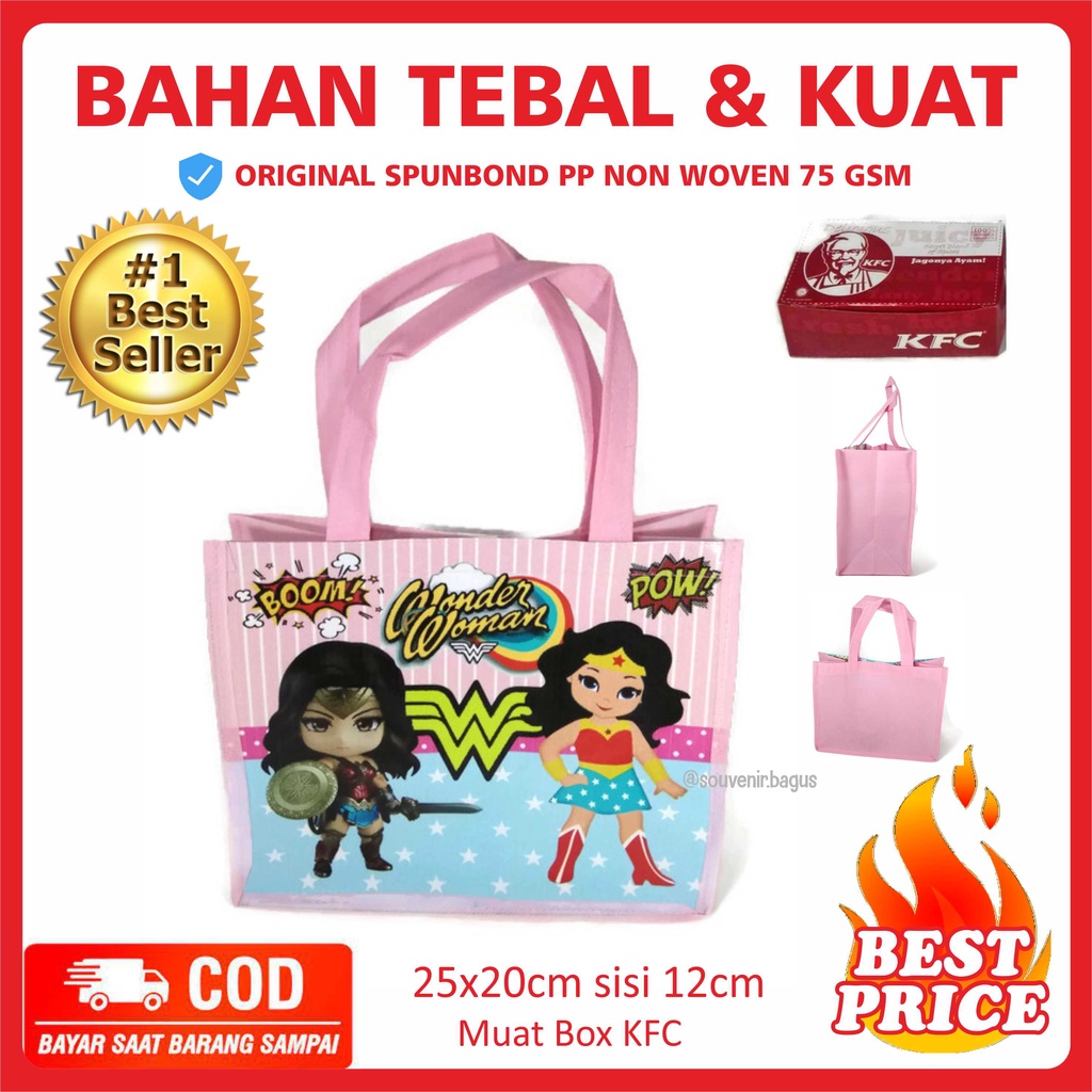 Tas Ultah Wonder Woman Justice League Souvenir Wonder Woman Ulang Tahun Terlaris Jakarta Tangerang