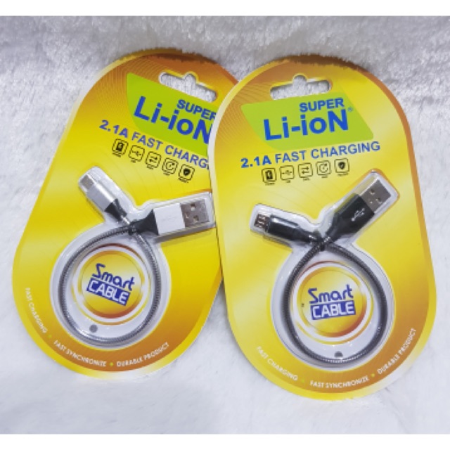 Kabel Data Charger Super Li-ioN Fast Charging 2.1A For Lighting iPhone 25CM