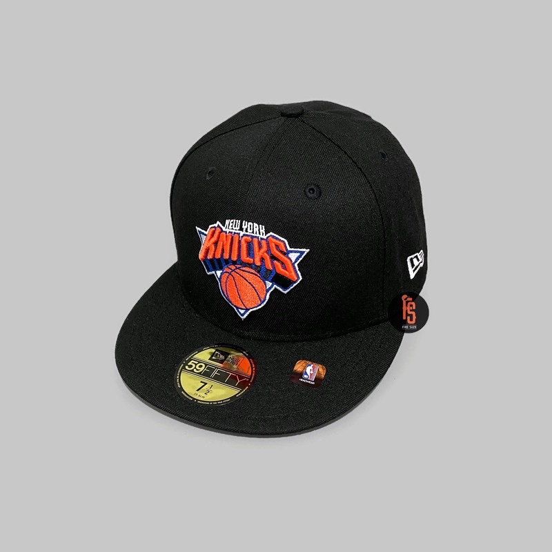 TOPI NEW ERA ORIGINAL 5950 NBA CITY 1 NEW YORK KNICKS BLACK ORANGE