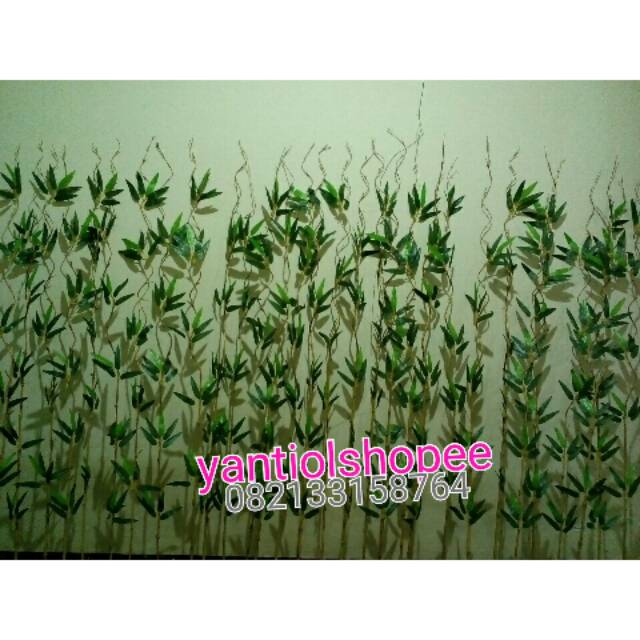 Bambu cendani daun sintetis perbatang
