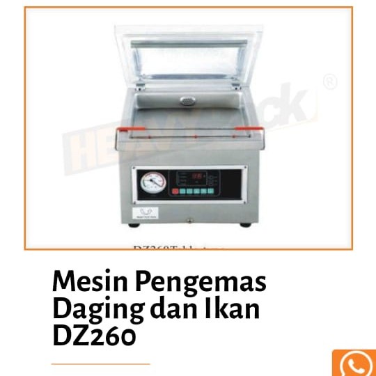 bisa COD vacuum pakaging DZ260table heavypack kemas makanan termurah