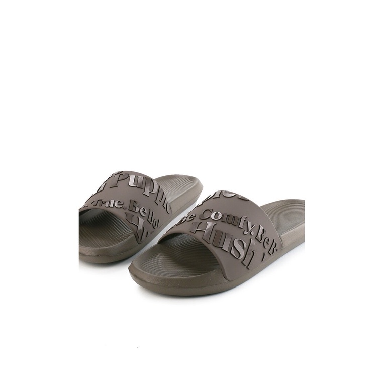 SANDAL SLIDE HUSH PUPPIES PRIA ORIGINAL CASUAL BRANDED COKLAT HM40