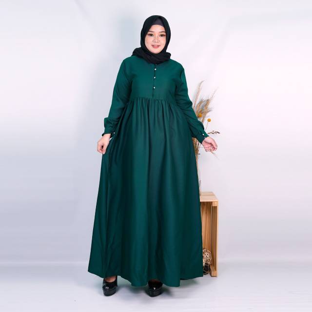 Gamis Afifah Maxi kancing mutiara / Gamis Terrmurah / Dress Muslim / Maxi Dress Muslim