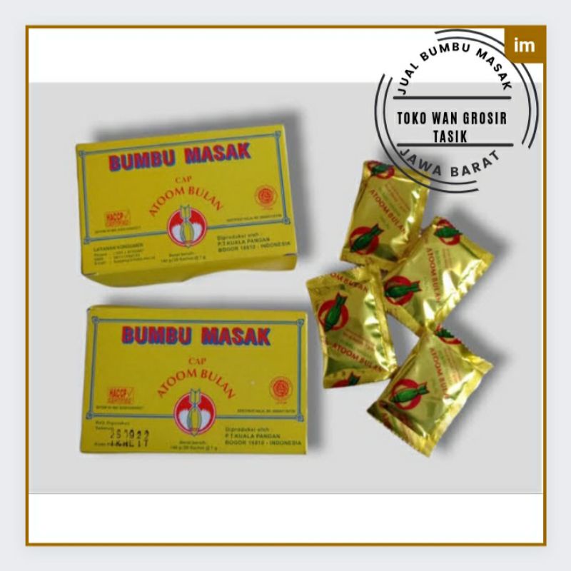 

BUMBU MASAK ATOM BULAN 140 GR ( 20 X 7 R )