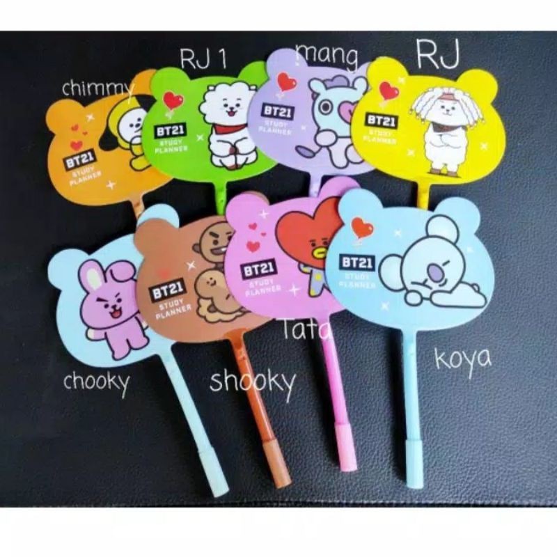 ❤ RATU ❤ Bolpoin | Pulpen Kipas Lucu | Kipas BTS | Ballpoint BT21 | Pena Bulpen