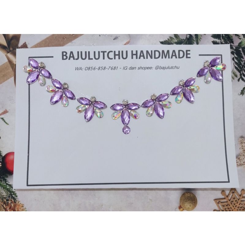 payet set ungu lilac leher pinggang bisa request warna