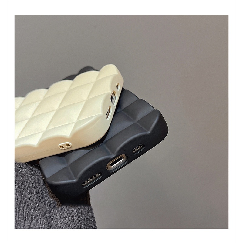 Soft Case Pelindung Lensa Bentuk Kotak Warna Putih Untuk iPhone 13 12 11 Pro Max SE 2020 Xr X Xs Max 7 8 6 6s Plus