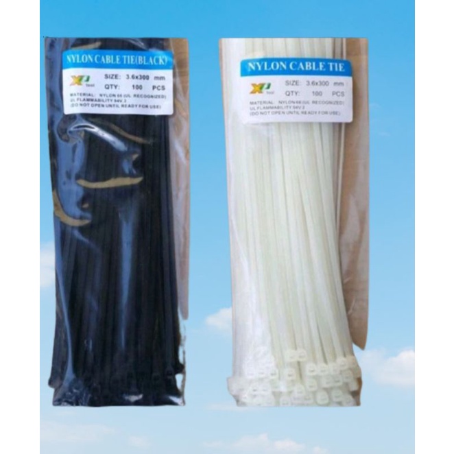 

Kabel ties / Cable Tie Xptool 2,5x100mm 2,5x150mm 2,5x200mm 3,6x250mm, 3,6x300mm