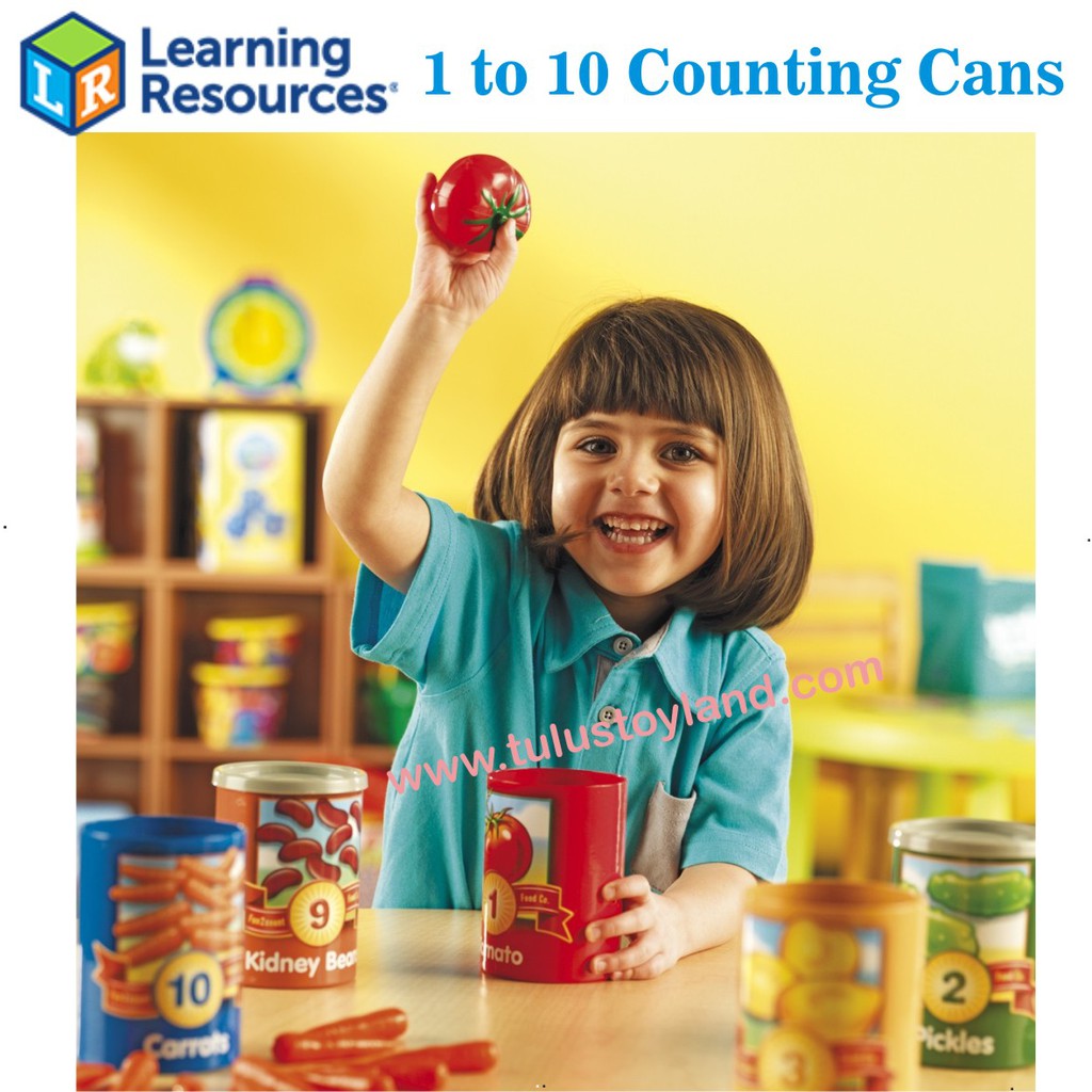 Learning Resources 1 to 10 Counting Cans mainan edukasi matematika