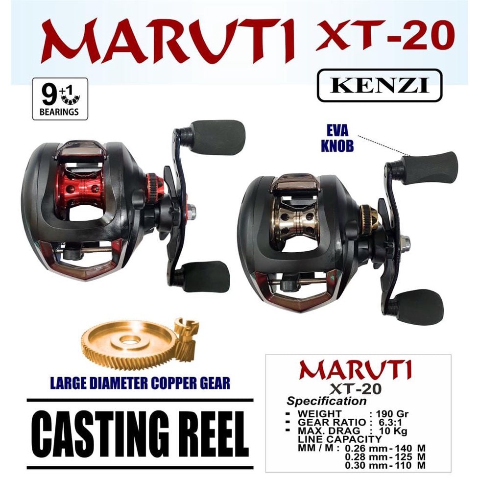 Reel BC / BAITCASTING KENZI MARUTI XT-20 (LEFT HANDLE)