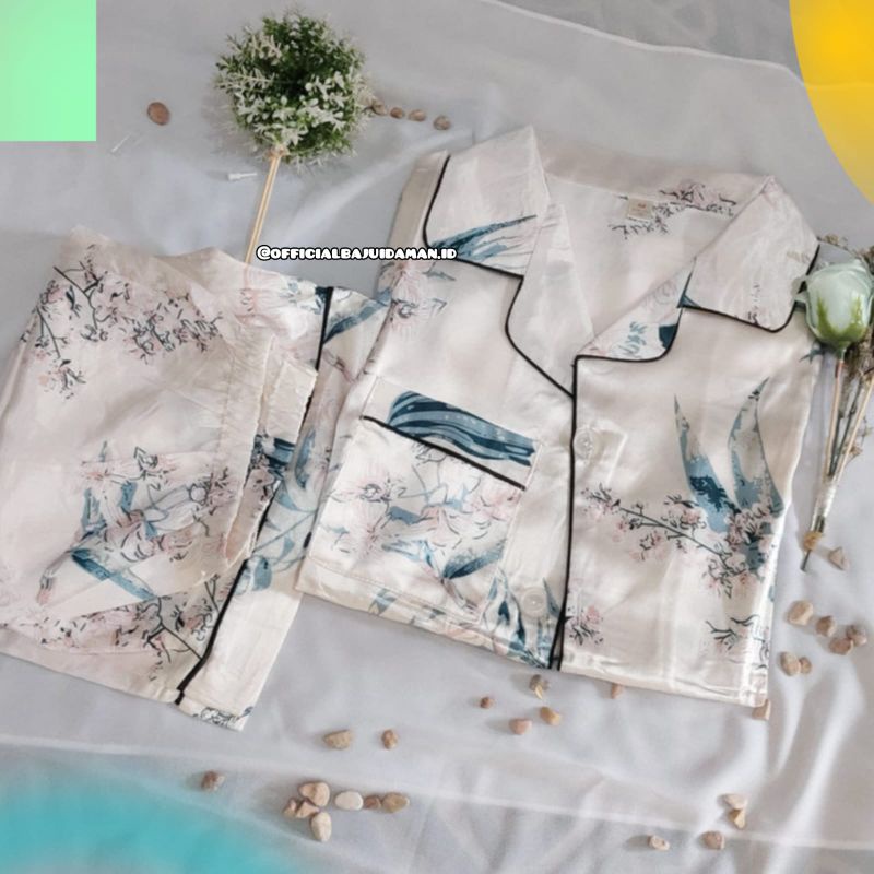 Piyama Satin import hotpan/baju Tidur wanita dewasa/ Piyama satin import/baju tidur wanita