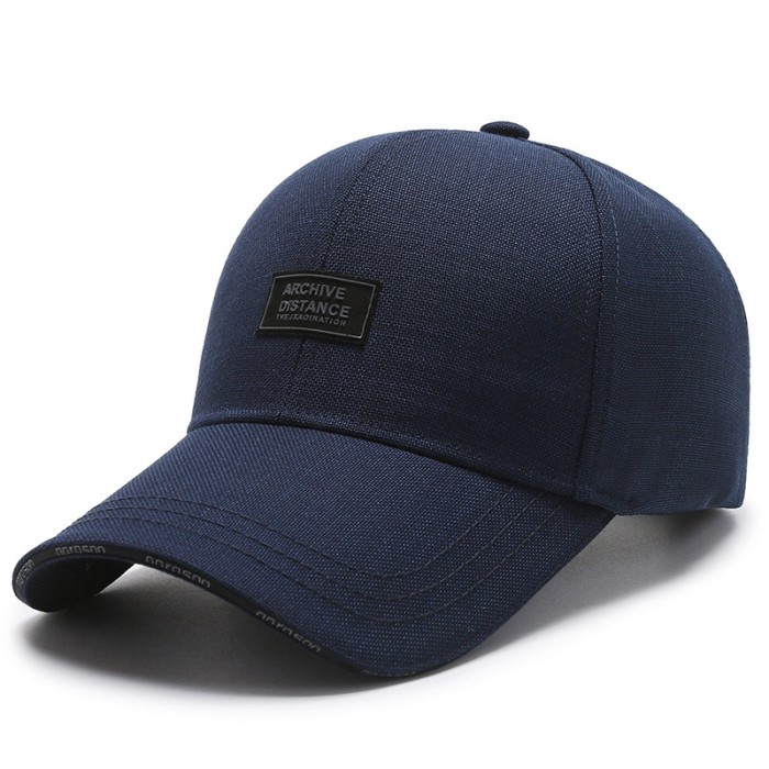 topi  Baseball cap : ARCHIVE DISTANCE - Topi baseball topi pria topi wanita - NAVY(D3A2) Topi Basseb