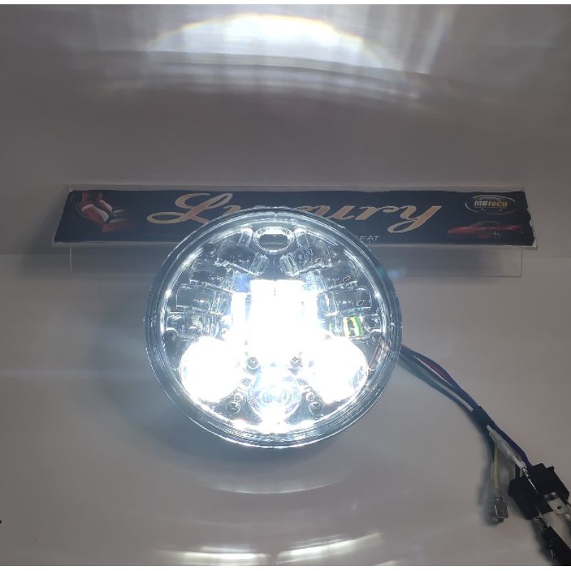 Lampu depan Reflektor daymaker 16 led 5,7inch
