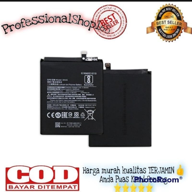 PS - Baterai Redmi 7 / redmi note 8 baterai Xiaomi BN 46 / BN46 / BN - 46 original  Baterai Redmi 7 