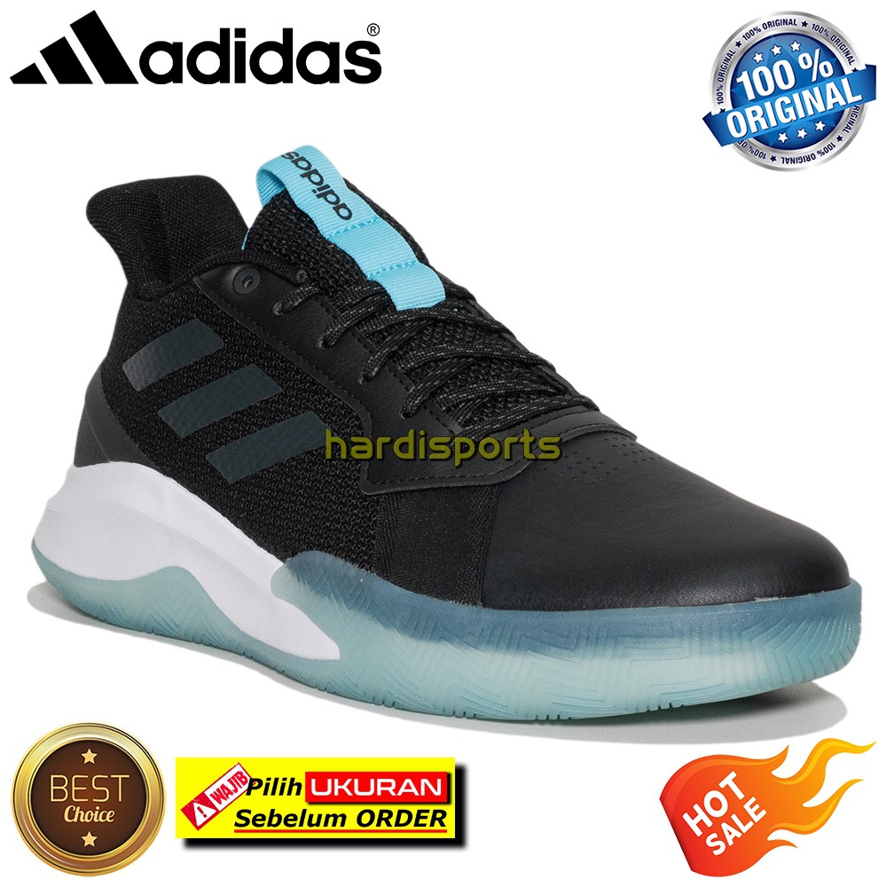  Sepatu  Basket  Pria Adidas  Run The Game EG0983 Black 