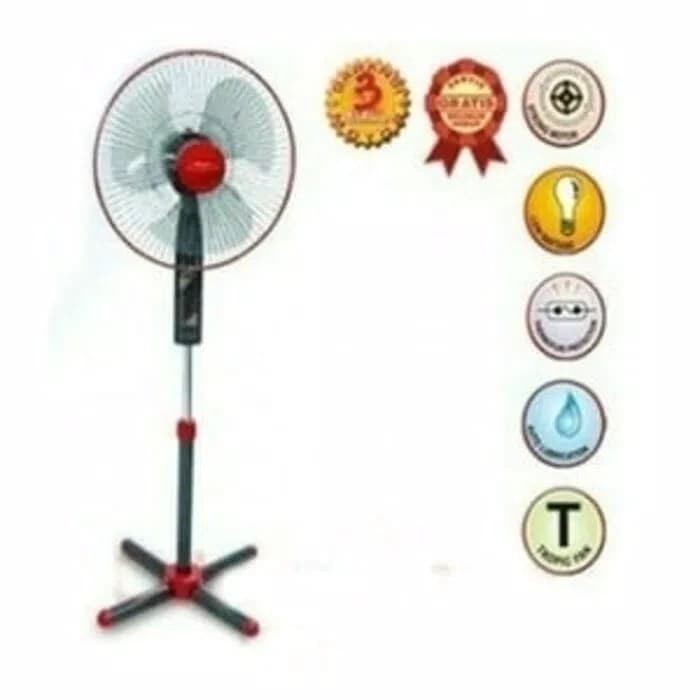 MASPION Stand Fan 16inch EX 160S - 160 S - EX160S Kipas Angin Berdiri Kaki Silang 16&quot; 16 inch 50watt