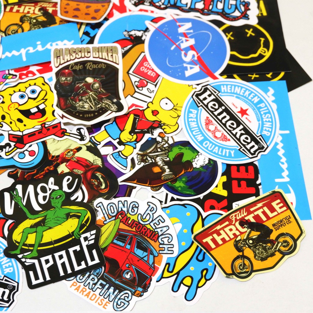 30 PCS STIKER STICKER PACK RANDOM SERIES- STICKER TUMBLR MOTOR JOURNAL