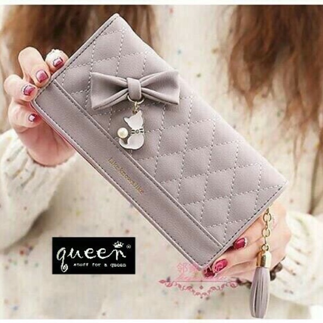 Wallet Ribbon Dompet Ribbon Dompet Panjang Dompet Mini Dompet Murah Dompet Wanita Dompet Pita simpel