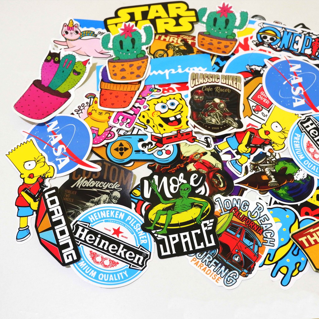 30 PCS STIKER STICKER PACK RANDOM SERIES- STICKER TUMBLR MOTOR JOURNAL