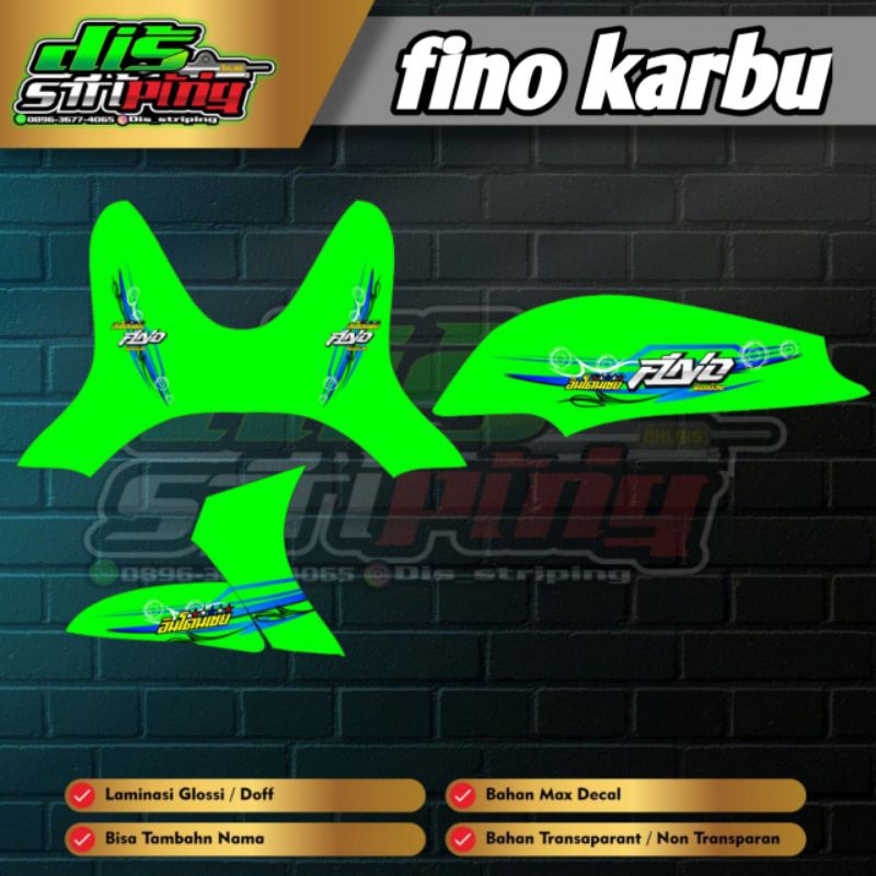 STRIPING FINO KARBU TRANSPARAN COSTUM TERLARIS MODES 0032