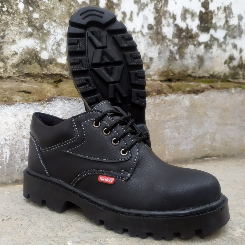 CUCI GUDANG Sepatu Safety king Kickers TATAKAE SKN SEPATU kerja kitchen dapur hotel kulit omega impor murah ujung besi