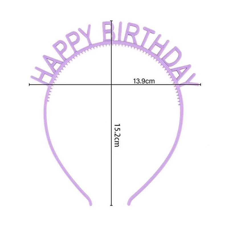 Bando Desain Happy Birthday Bahan Plastik Warna Permen Untuk Dekorasi Pesta Ulang Tahun Anak