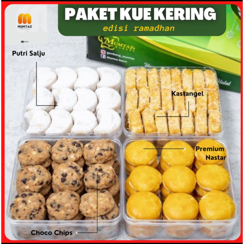 

Paket Kue Kering Lebaran Murah Isi 4 Premium Mumtaz