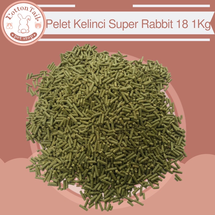 SUPER RABBIT 18% PAKAN KELINCI MURAH REPACK 1 KG