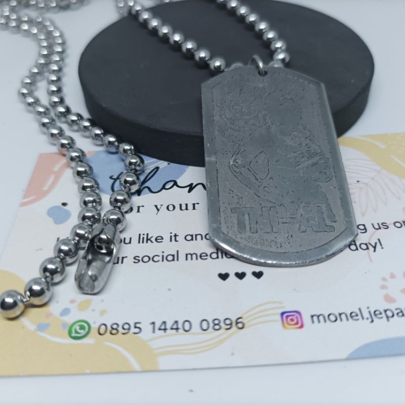 Kalung Logo TNI AL (Stainless Asli)