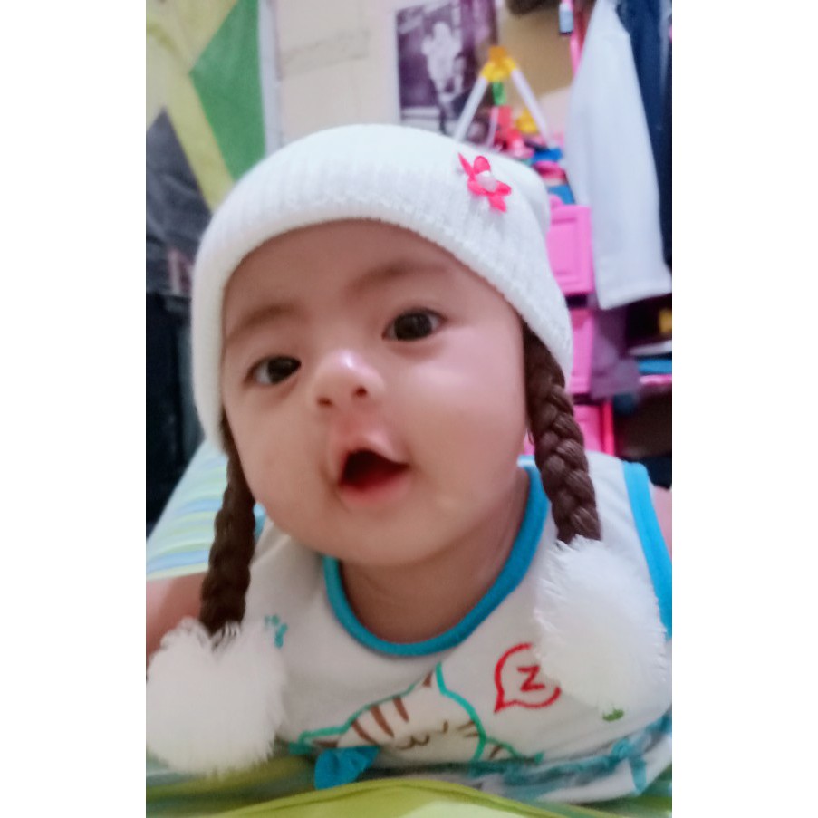 KUPLUK RAJUT ANAK - TOPI KUPLUK ANAK CEWEK PEREMPUAN - BABY GIRL