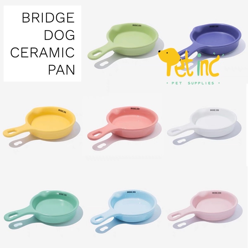 Bridge dog korea ceramic pan