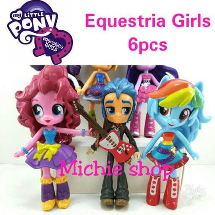 Figure Pony Equestria Girls 6 Pcs