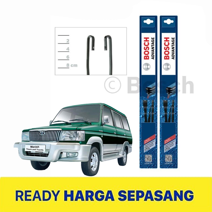 WIPER BLADE MOBIL TOYOTA KIJANG 2000 - 2004 BOSCH ADVANTAGE 18&quot; - 18&quot;