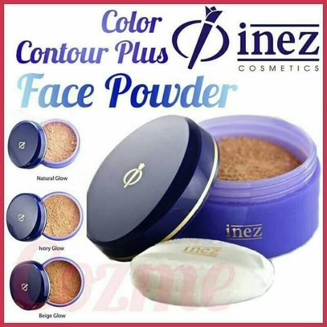 Inez color contour plus face powder / Inez face powder color contour plus / inez bedak tabur