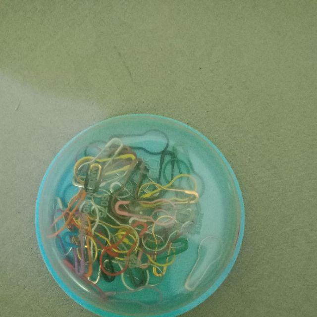 [ Cod ] Jarum Peniti Bohlam Premium Box / Kotak / Container Bulat Isi 50