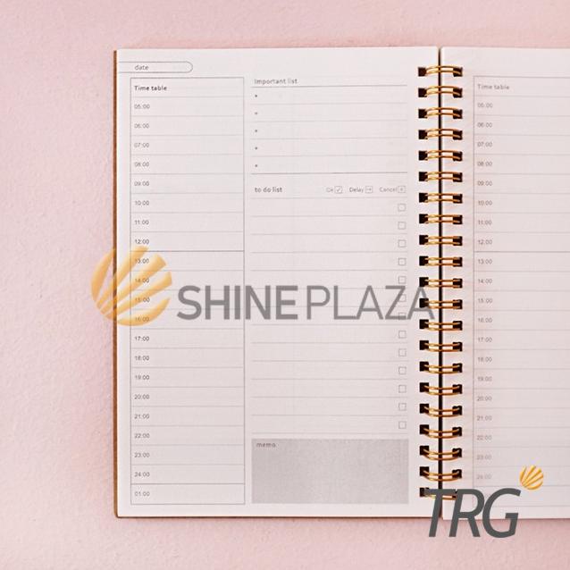 

jvnj Buku Tulis Catatan A5 TRG - Kraft Cover Spiral Daily Planner Notebook ︶ 28