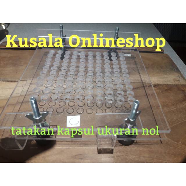 cetakan kapsul/alat pengisi kapsul/tatakan kapsul ukuran 0