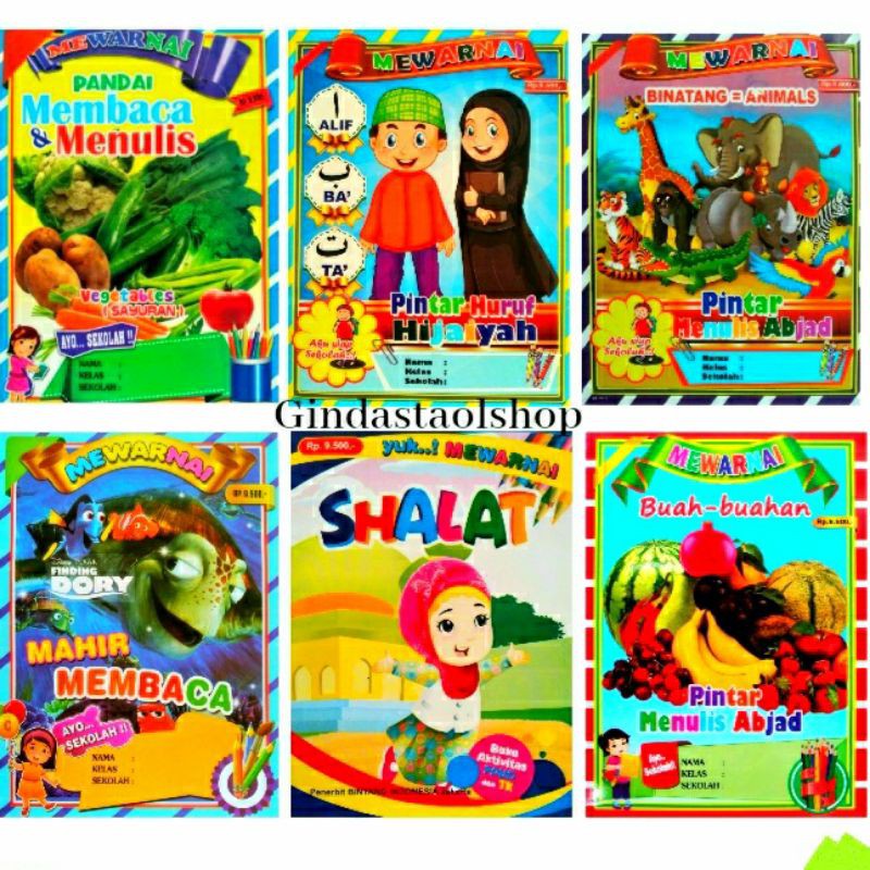 

BUKU MEWARNAI ANAK PAUD TK TERLARIS.