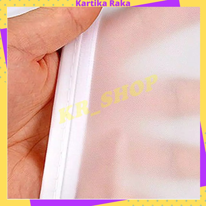 KR Plastik Cover Baju Reseleting Gantung Anti Debu Cover Plastik Penutup Pelindung Gantungan Baju Pakaian Gown Jas Transparan Untuk Lemari Gantung 2 pcs