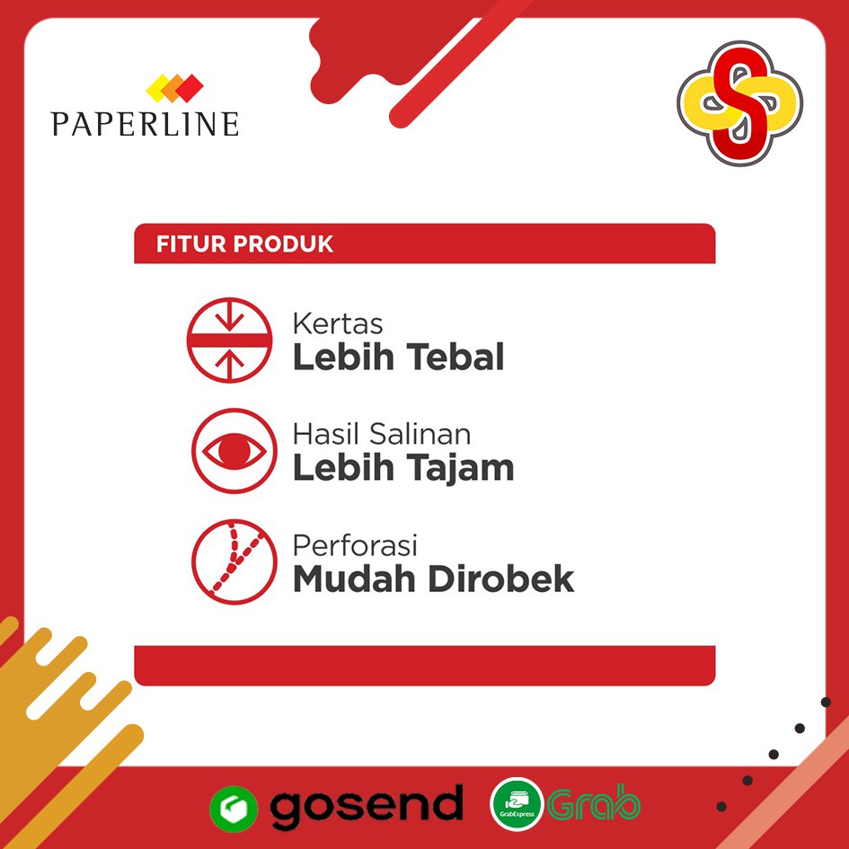 Nota Kontan Kecil Paperline K3  3 Ply / 3 Rangkap