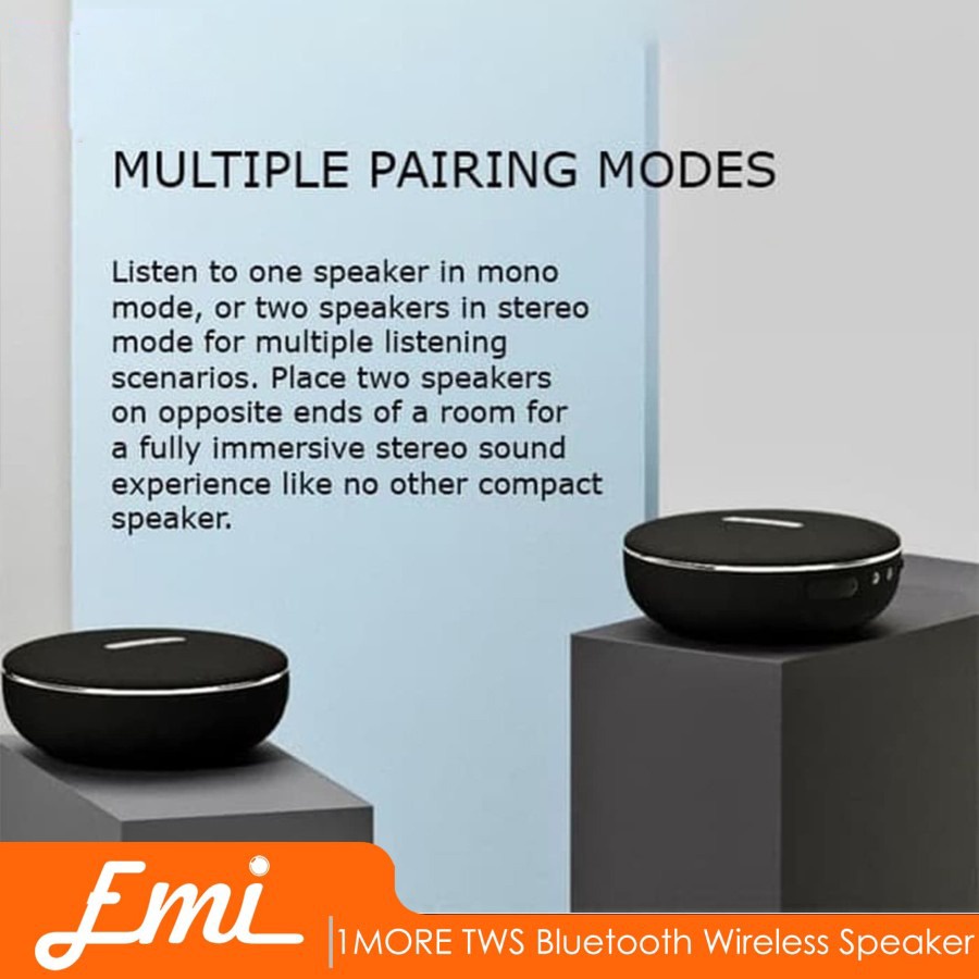 1MORE TWS Bluetooth Wireless Speaker Bluetooth 4.2 S1001 - 1 Unit Mono