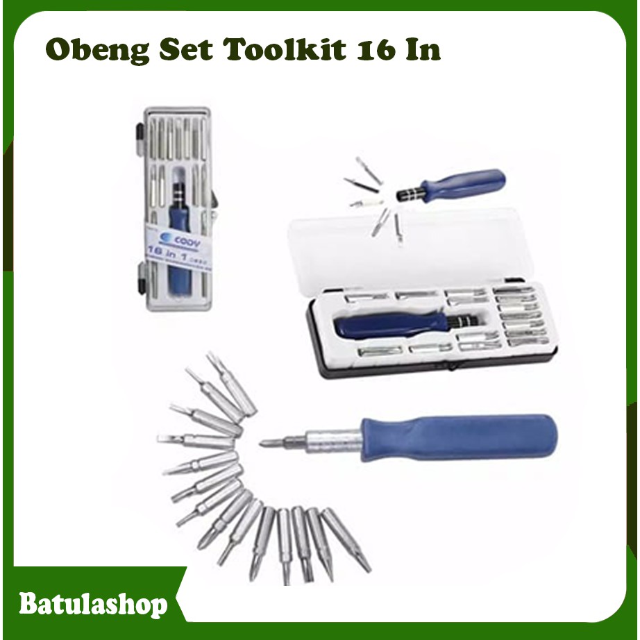 Obeng Set Toolkit 16 in