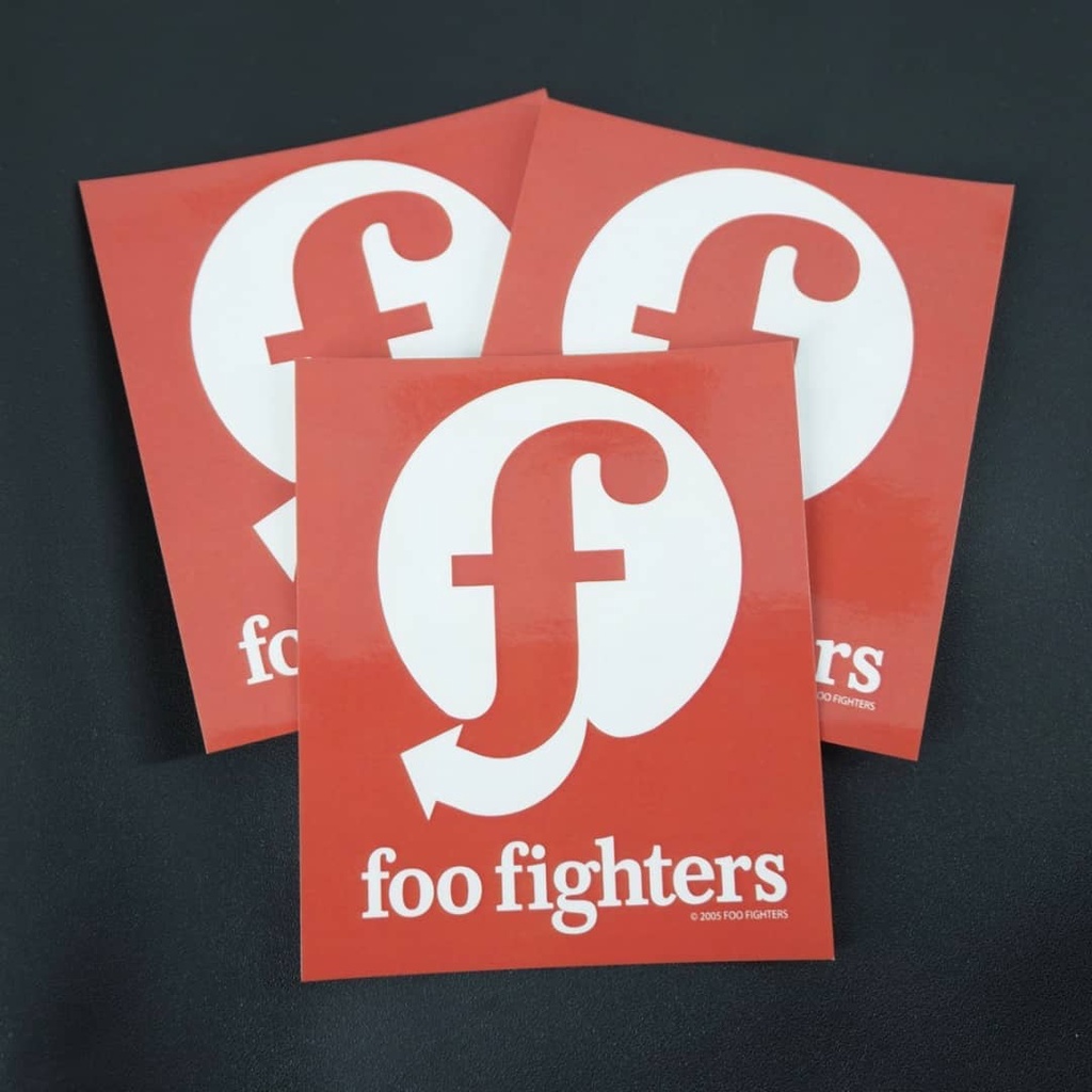 

STICKER - FOO FIGHTERS F LOGO RED