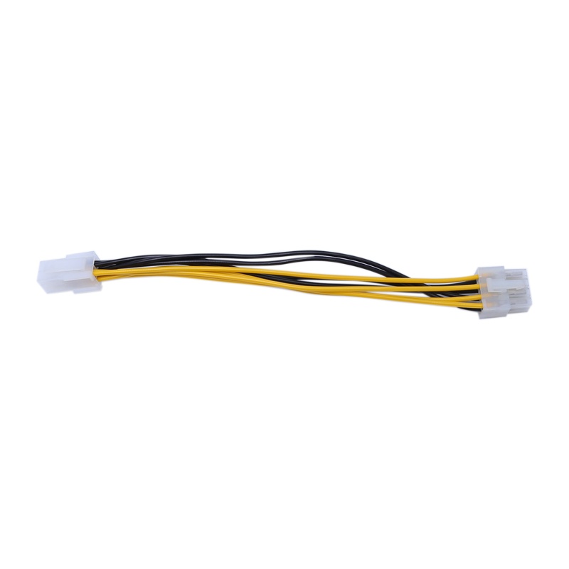 Kabel Adapter Konverter Power Supply Atx 4-pin Male Ke 8-pin Female Untuk Cpu