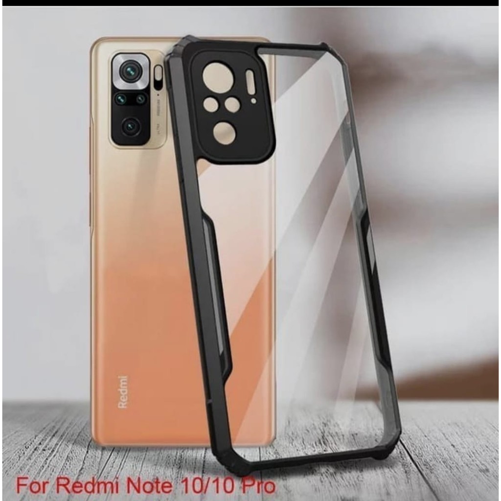 Case Armor Redmi Note 10 Pro Shockproof Armor Transparan - Hardcase Armor Xundd