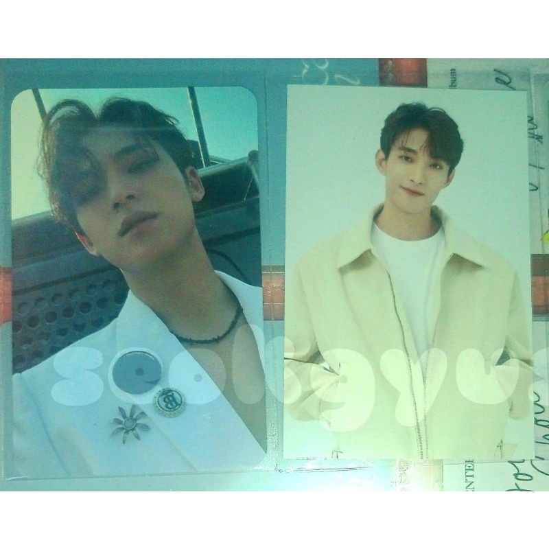 (Booked) Seventeen face the sun lucky draw fts ld pws r1 mingyu tc trading card carland dk