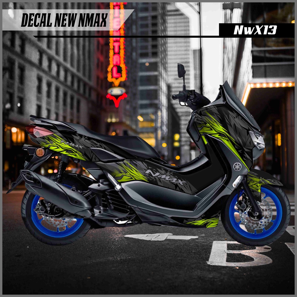 DECAL STICKER NEW NMAX GREY YELLOW