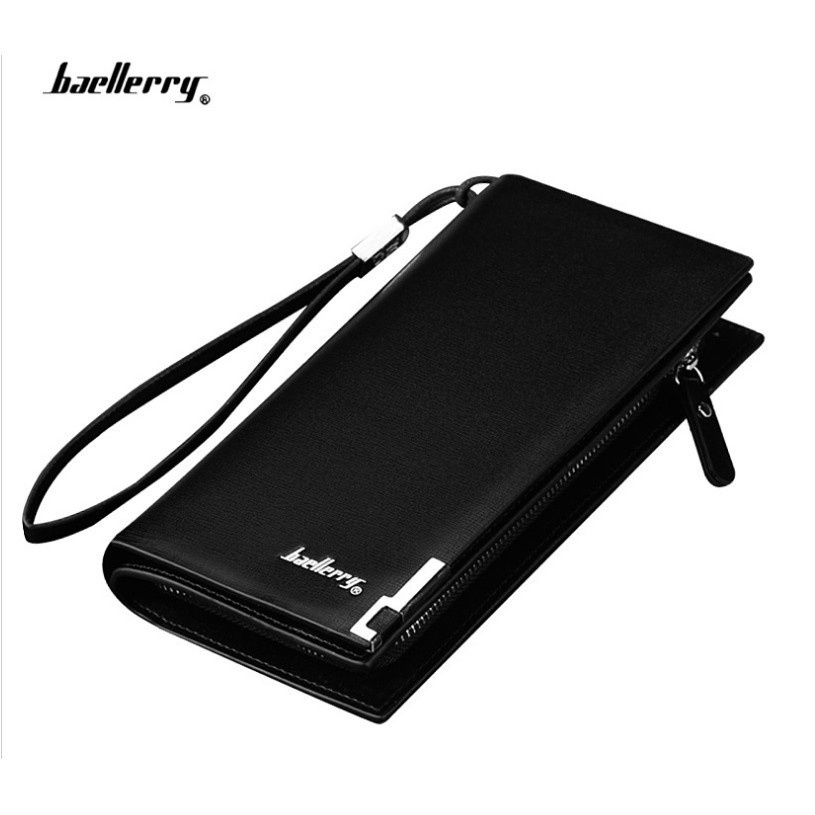 ✧YUKSHOPING✧D001 Dompet Pria Wanita Eksklusif Model Panjang Baellerry-HITAM