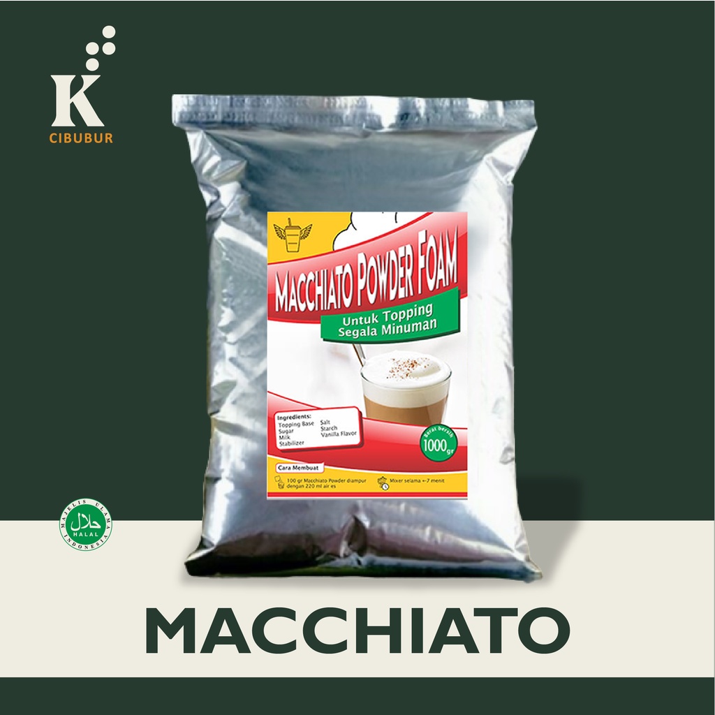 

Macchiato Foam 500gram Topping Minuman Bubuk Minuman Javaland Original
